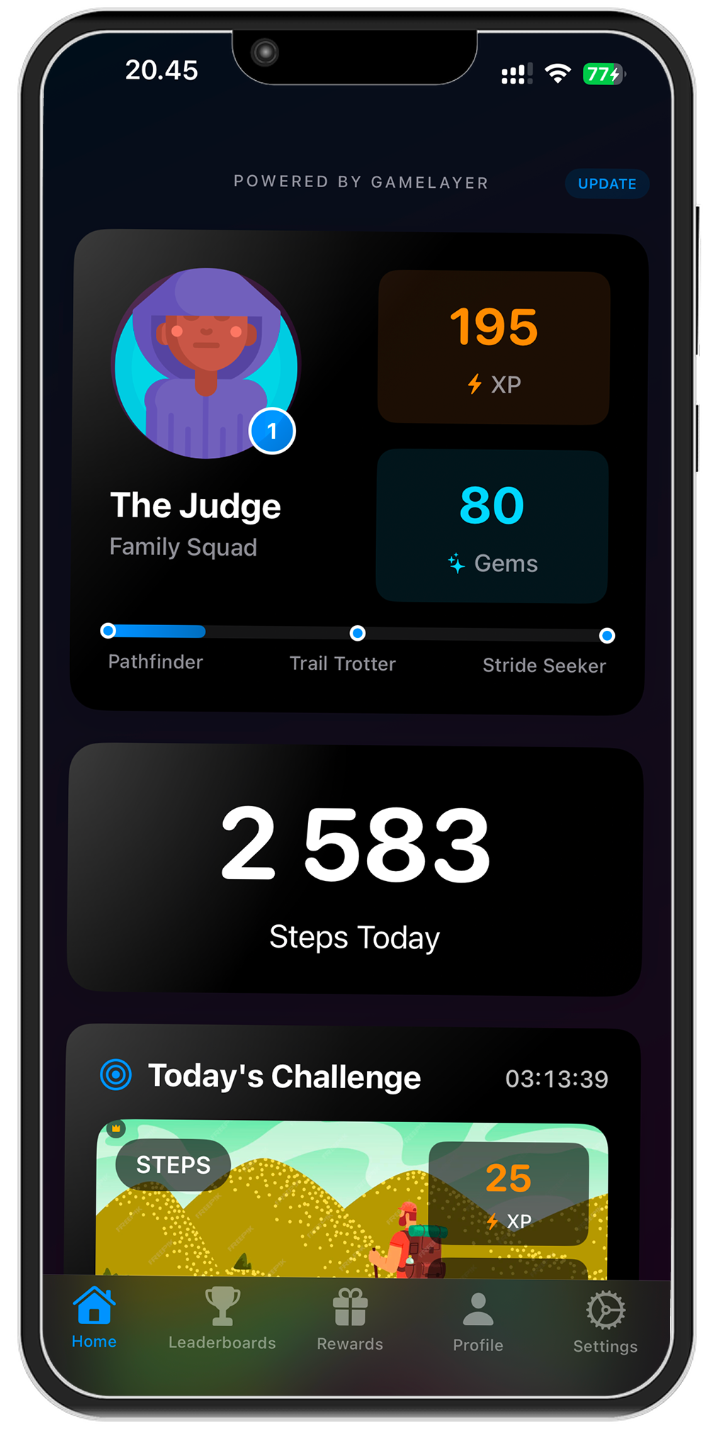 Step-Up app hero screenshot