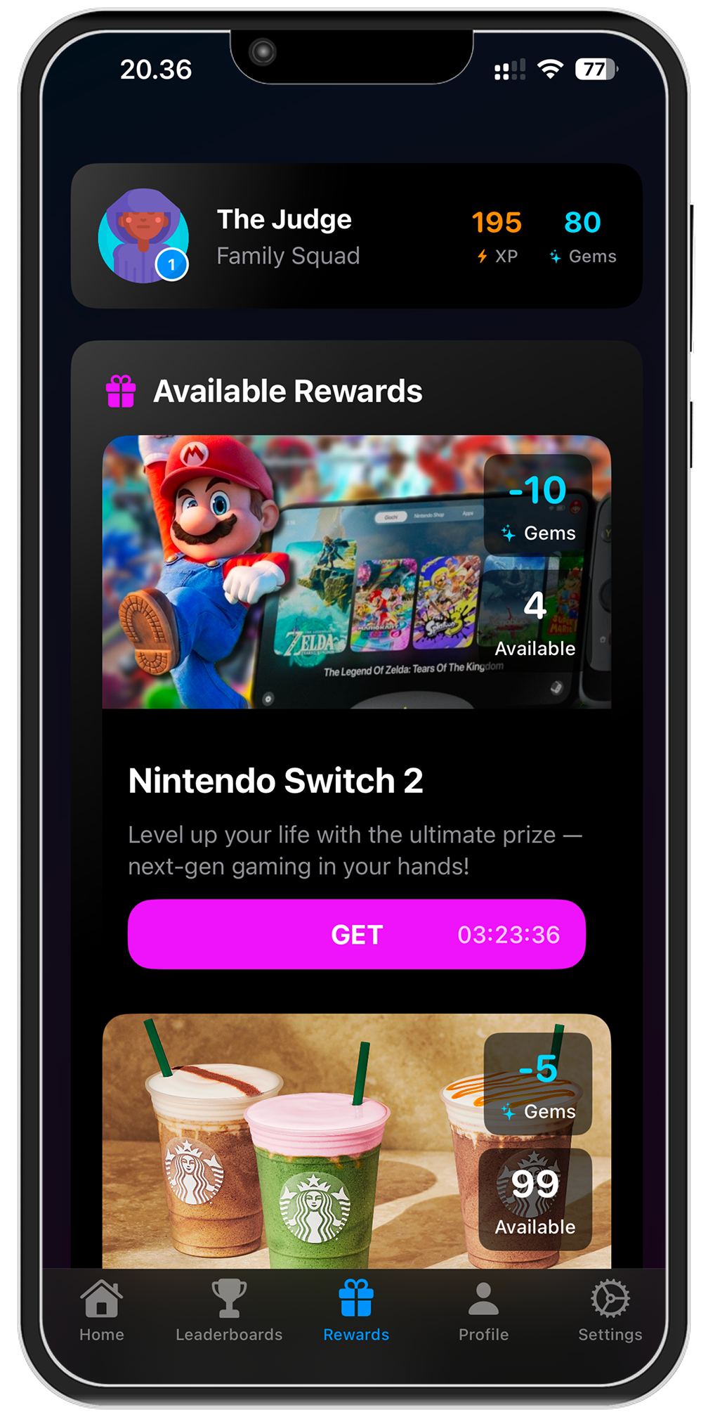 Meaningful rewards for sustained effort